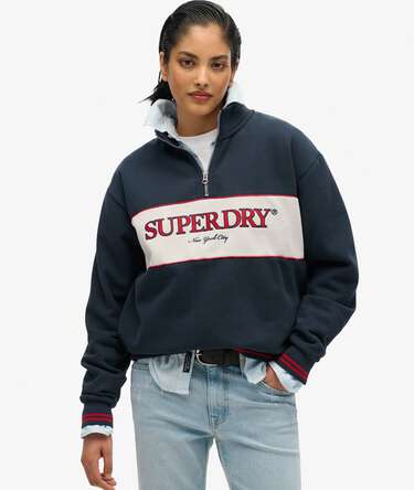 Country Club Loose Half Zip Sweatshirt