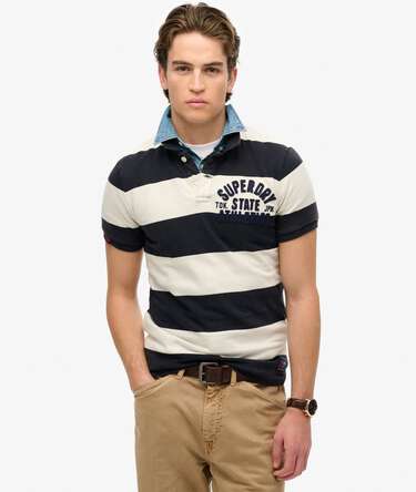 Vintage Athletic Jersey Polo Shirt